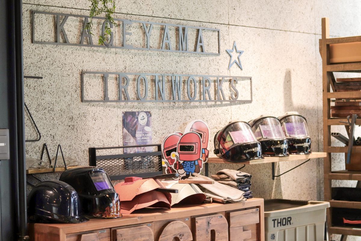 溶接教室の溶接面