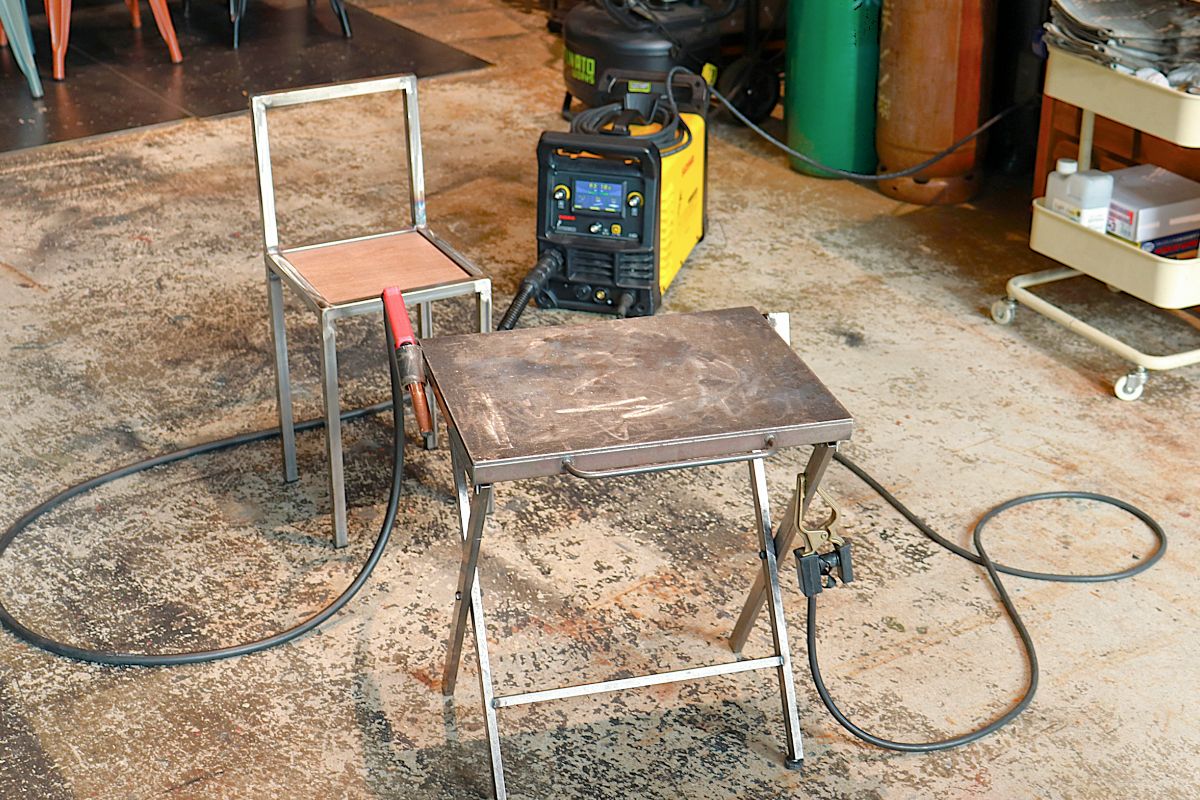 溶接教室の溶接機